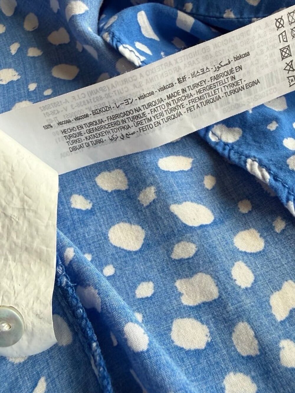 *SHOP CLOSING 4/26* Zara Blue White Marilyn Belted Floral Maxi Dress XL - Picture 3 of 6